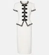 Jenny Packham Bisou Crystal-embellished Midi Dress In White
