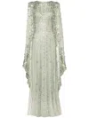 Jenny Packham Avalon Beaded Gown In Green