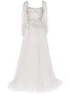 Jenny Packham Bunny Blooms Sequin-embellished Gown In 灰色