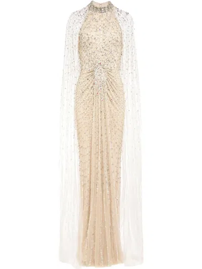 Jenny Packham Cairo Gown In Neutrals