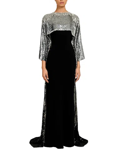 Jenny Packham Cassia Maxi Dress In Black