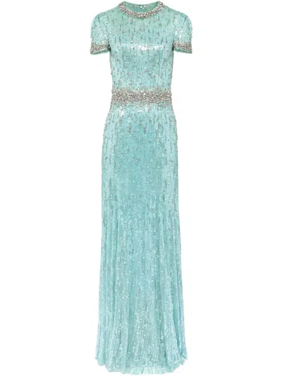 Jenny Packham Celeste Dress In 蓝色
