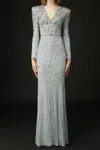 Jenny Packham Moondance Sequin-embellished Gown