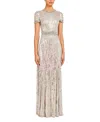 Jenny Packham Celeste Maxi Dress In Gray