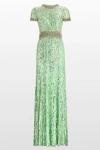 Jenny Packham Celeste Maxi Dress In Green