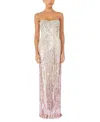 Jenny Packham Cesonia Embellished Strapless Maxi Dress In White