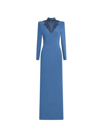 Jenny Packham Chama Gown In Blue