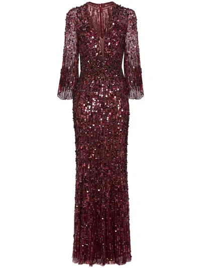 Jenny Packham Chari Gown In Red