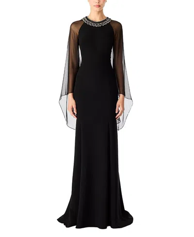 Jenny Packham Charma Maxi Dress In Black