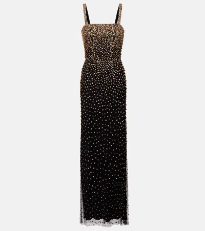 Jenny Packham Cherry Crystal-embellished Gown