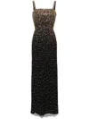 Jenny Packham Cherry Crystal-embellished Gown In Black