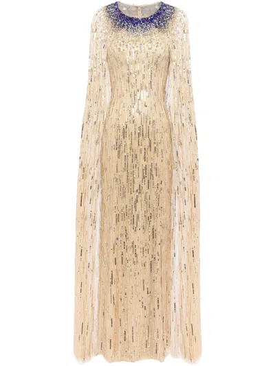 Jenny Packham Cleo Rush Dress In 中性色