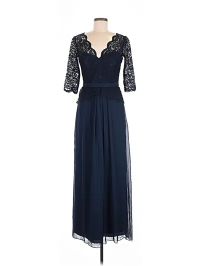 Pre-owned Jenny Packham Cocktail Dress In Blue