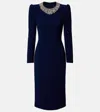 Jenny Packham Cora Embellished Midi Dress