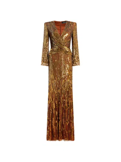 Jenny Packham Cosmos Gown In Gold