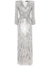 Jenny Packham Cosmos Abendkleid Mit Pailletten In Metallic