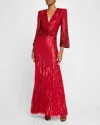 Jenny Packham Cosmos Abendkleid Mit Kristallen In Regency Red