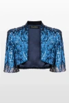 Jenny Packham Cristobel Jacket In Blue