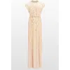 Jenny Packham Crystal Drop Embellished High-neck Maxi Dress In Multi