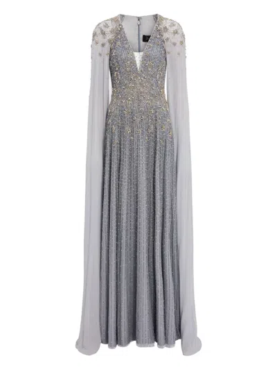 Jenny Packham ビジュートリム マキシドレス