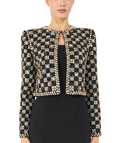 Jenny Packham Dahlia Crystal-embellished Jacket In Multi