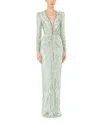 Jenny Packham Darcy Sequin-embellished Dress In Green
