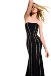 Jenny Packham Dash Gown Dress In Black