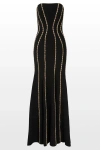 Jenny Packham Dash Gown Dress In Animal Print