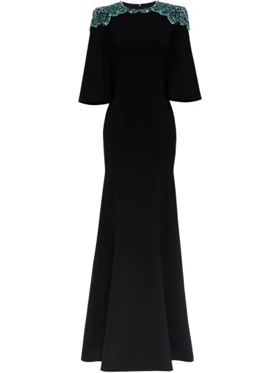 Jenny Packham Daza Gown In Black