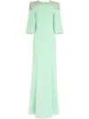 Jenny Packham Daza Gown In Green