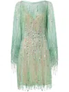 Shop Jenny Packham Dazzle Dress In Grün