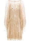 Jenny Packham Dazzle Mini Dress In Gold