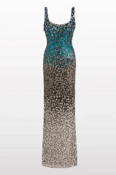 Jenny Packham Decora Sequin-embellished Maxi Dress In Multi