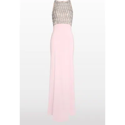 Jenny Packham Dewdrop Crystal-bodice Gown In Pink