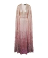 Jenny Packham Easy Breezy Sequin-embellished Maxi Dress In Brown