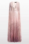 Jenny Packham Easy Breezy Sequin-embellished Maxi Dress In Pink