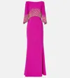 Jenny Packham Electra Embellished Gown In Pink