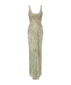 Jenny Packham Elixir Embellished Bustier Gown In Brown