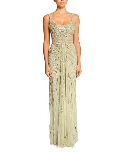 Jenny Packham Elixir Sequin-embellished Maxi Dress In Green
