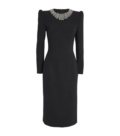JENNY PACKHAM EMBELLISHED CORA MIDI DRESS