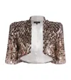 Jenny Packham Embellished Cristobel Cropped Jacket In Gold