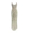 Jenny Packham Elixir Embellished Bustier Gown In Green