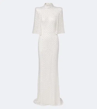 Jenny Packham Embellished Gown In White