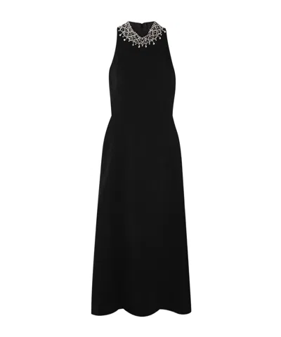 Jenny Packham Embellished Maxi Dress In Black