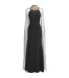 Jenny Packham Embellished Mesh-cape Zadie Gown In Black