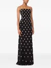 Jenny Packham Snowdrop Embellished Strapless Maxi Dress In Black