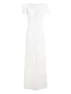 Jenny Packham Empress Lace-panel Gown In White