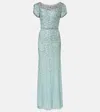 Jenny Packham Epoch Embellished Gown In Blue