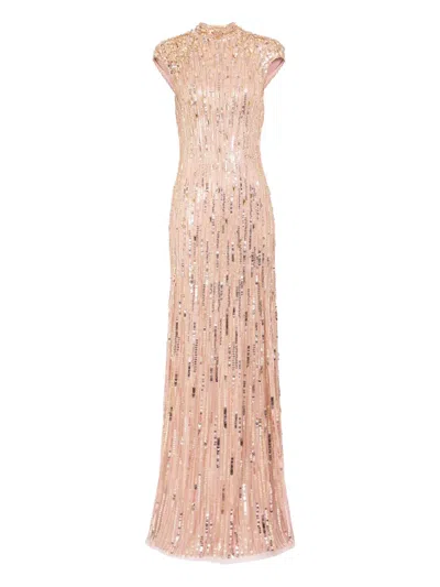 Jenny Packham Ernest Maxi Dress In Neutral
