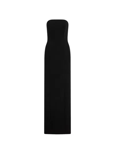 Jenny Packham Estelle Strapless Maxi Dress In Black
